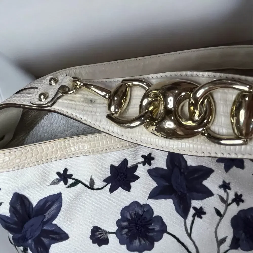GUCCI 171295 Flora Wave Hobo Bag